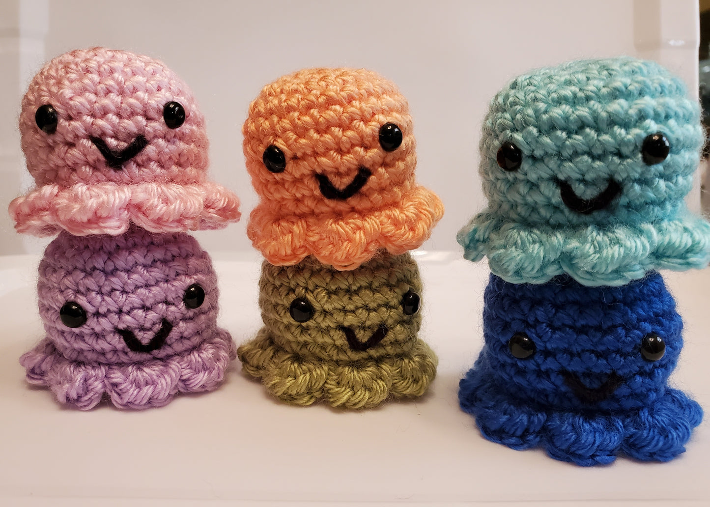 Handmade Crocheted Octo - 1.5” - Available in 6 colors