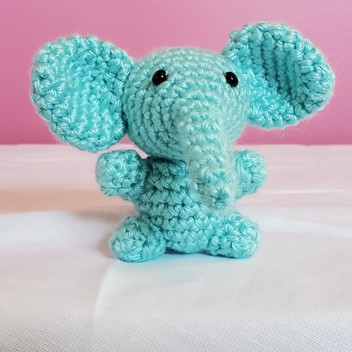 Handmade Crocheted Elephant - 3” - Discontinued