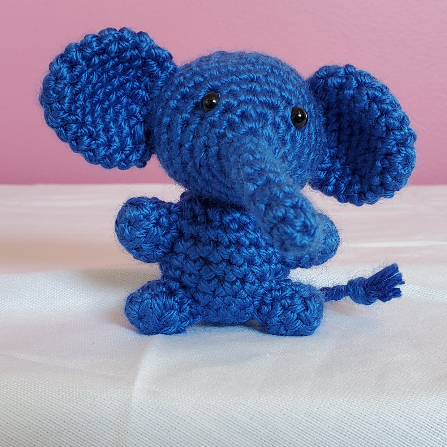 Handmade Crocheted Elephant - 3” - Discontinued