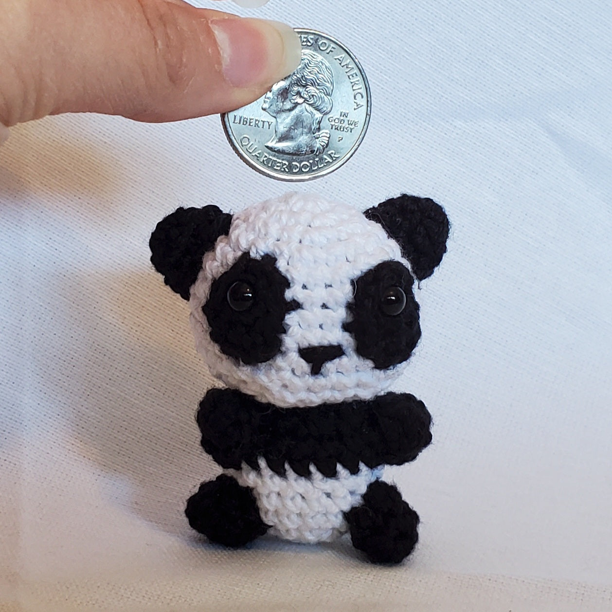 September - Handmade Magnetic Crocheted Panda