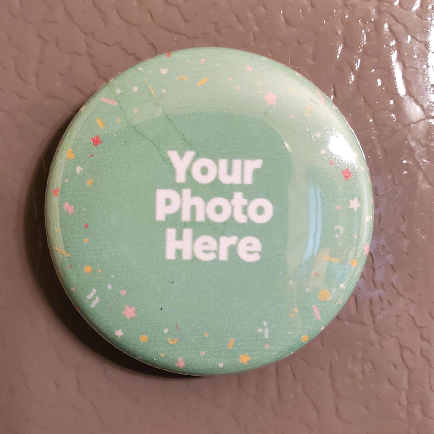 Custom 1.5” Round Custom Photo Magnet – Personalized Fridge Magnet with Your Picture | Small Memory Gift