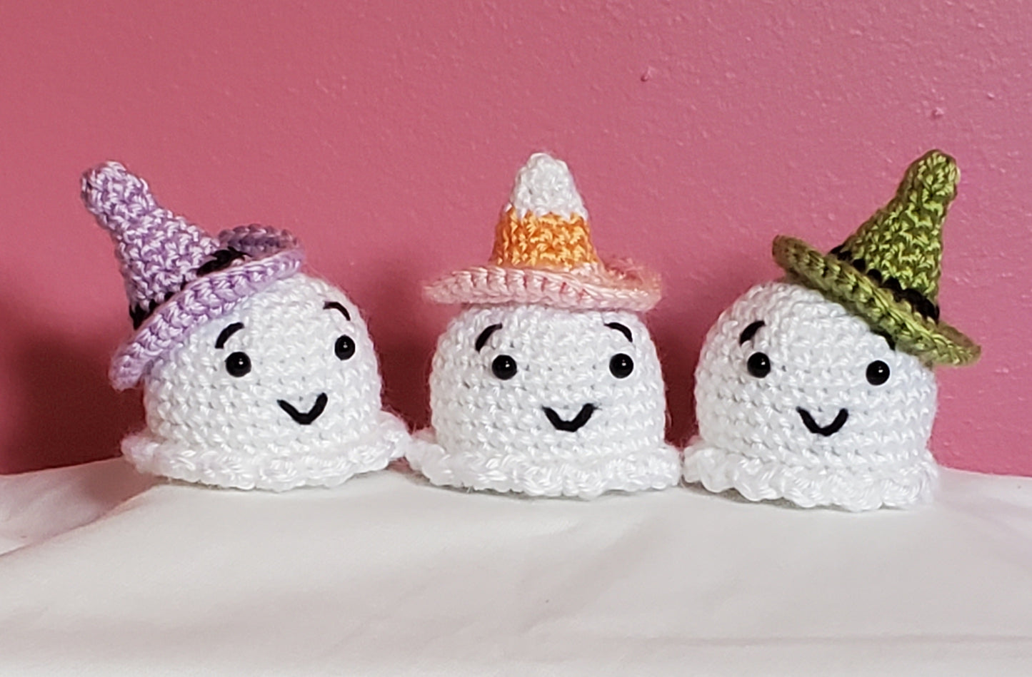 Handmade Crocheted Ghost - 3.5” - October