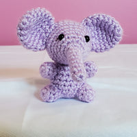 Handmade Crochet Elephant - 3” - Discontinued