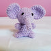 Handmade Crocheted Elephant - 3” - Discontinued