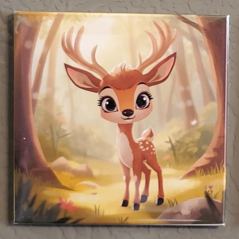 Cartoon Forest Wildlife Magnets
