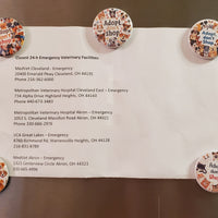 Adopt Don’t Shop 1.5" Round Magnet | 50% to Charity | Personalized Animal Rescue Gift (OOAK)