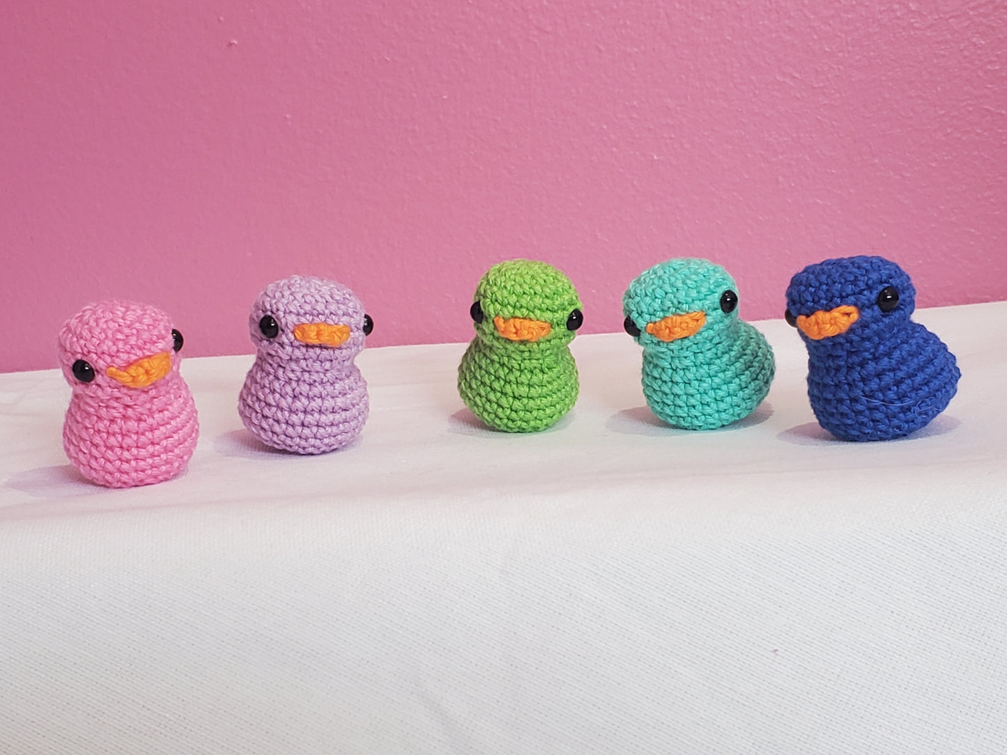 Handmade Crocheted Mini Duck - Available in 5 colors