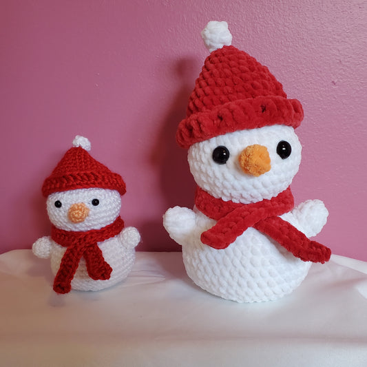 Handmade Snowman w/red hat (November/December)