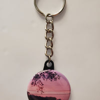 1.5" Round Photo Keychain - Nature & Pet Designs