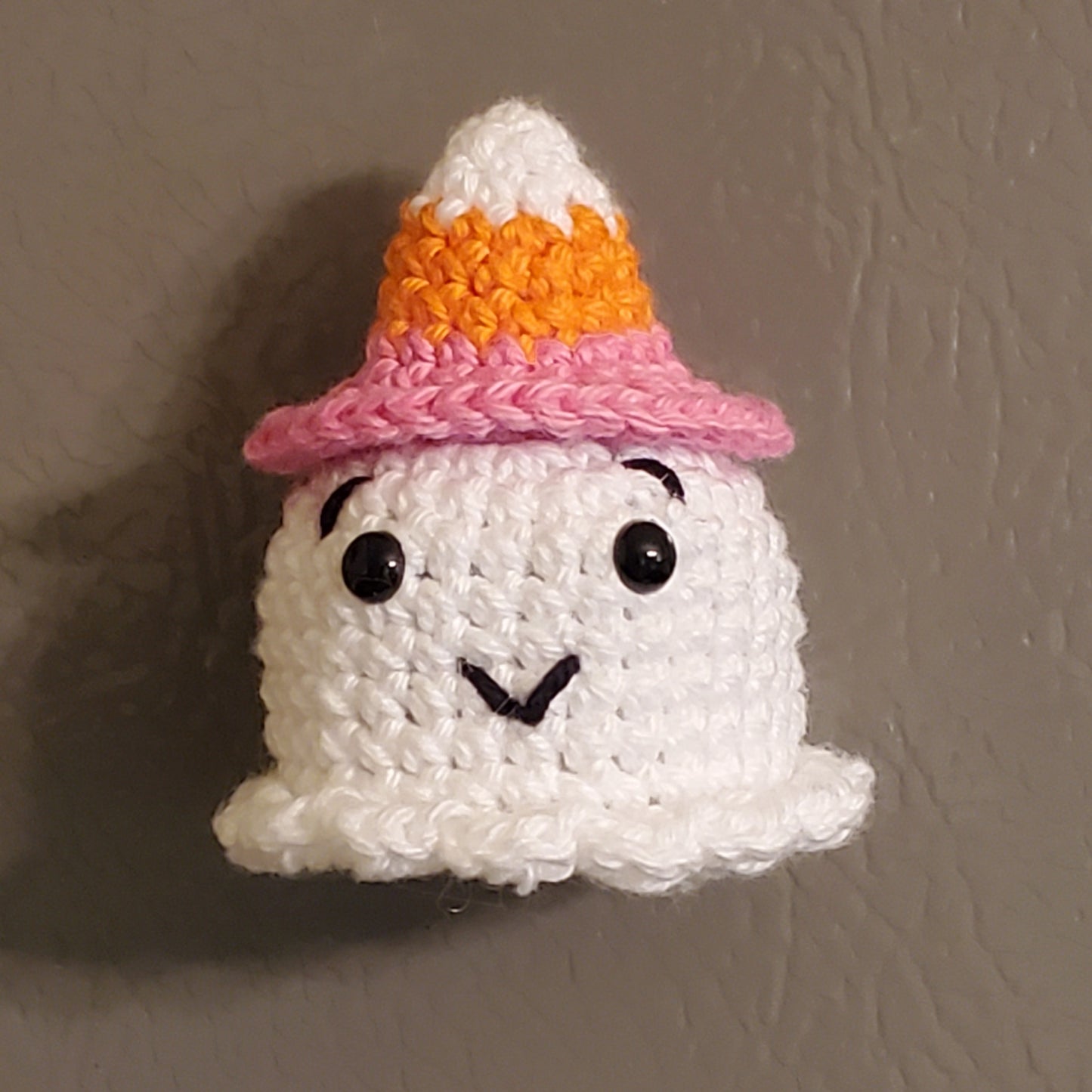 Handmade Crocheted Ghost Magnet - 2” - October