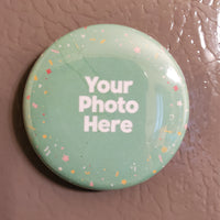 Custom 1.5” Round Custom Photo Magnet – Personalized Fridge Magnet with Your Picture | Small Memory Gift