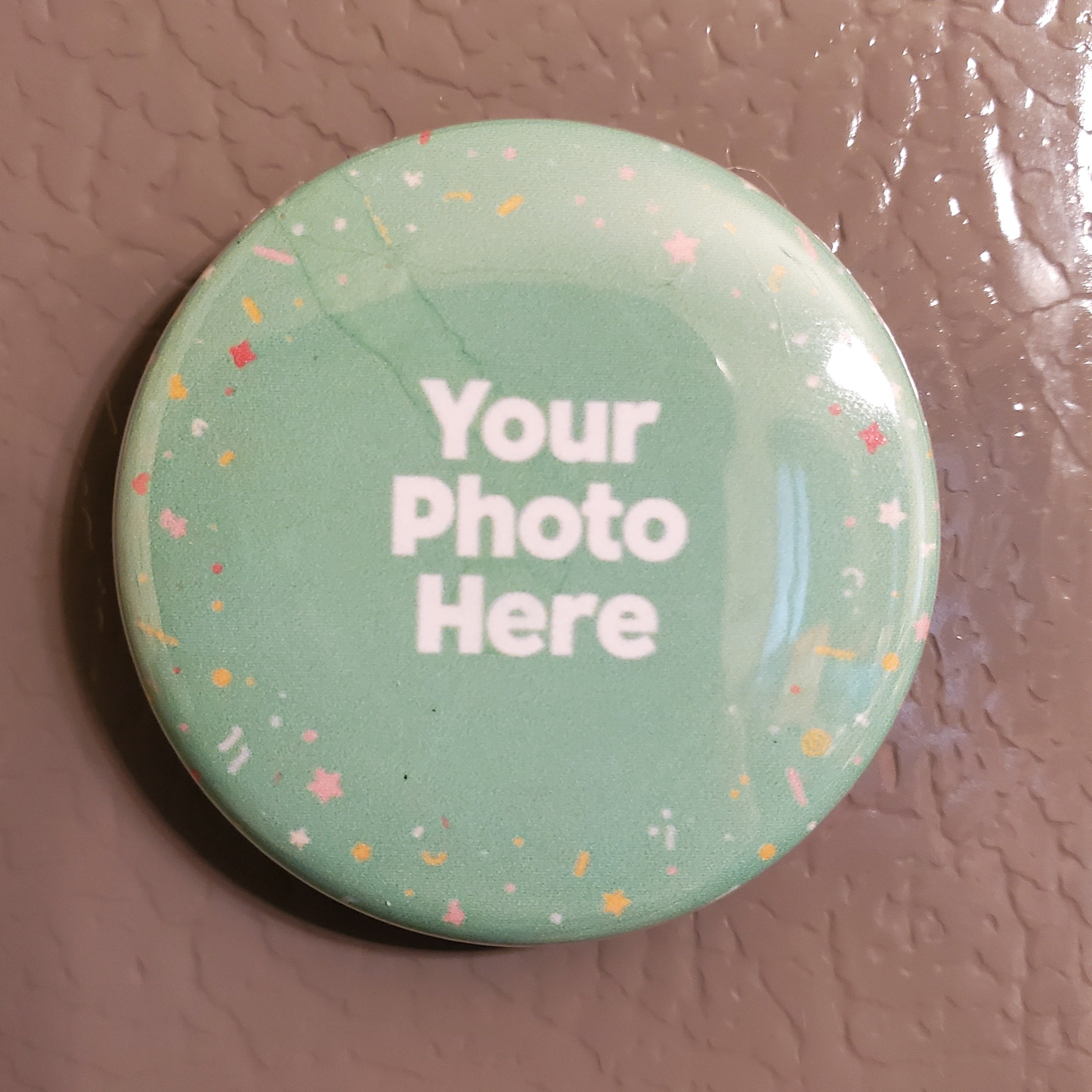 Custom 1.5” Round Custom Photo Magnet – Personalized Fridge Magnet with Your Picture | Small Memory Gift