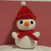 Handmade Snowman w/red hat (November/December)